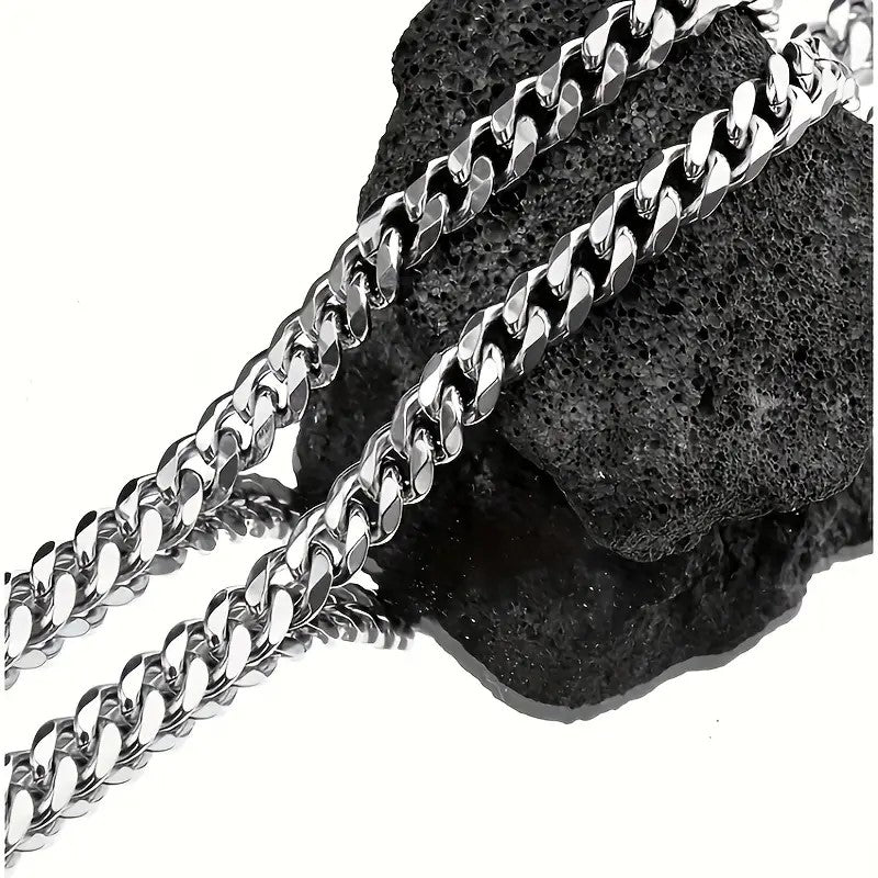 Curb Titanium Steel Armband