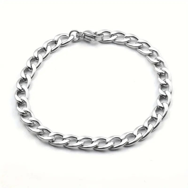 Curb Titanium Steel Armband