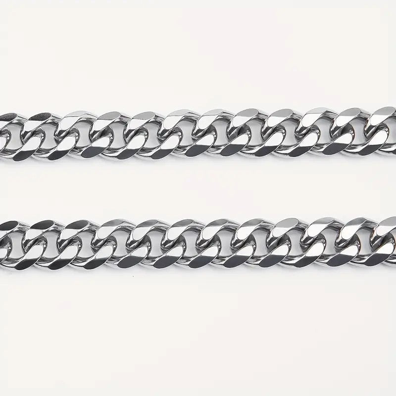 Curb Titanium Steel Armband