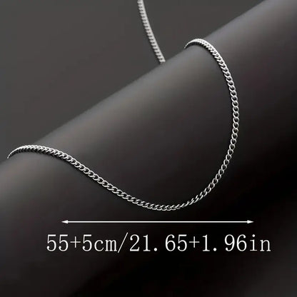 Curby - Edelstahl-Kette 55cm+5cm