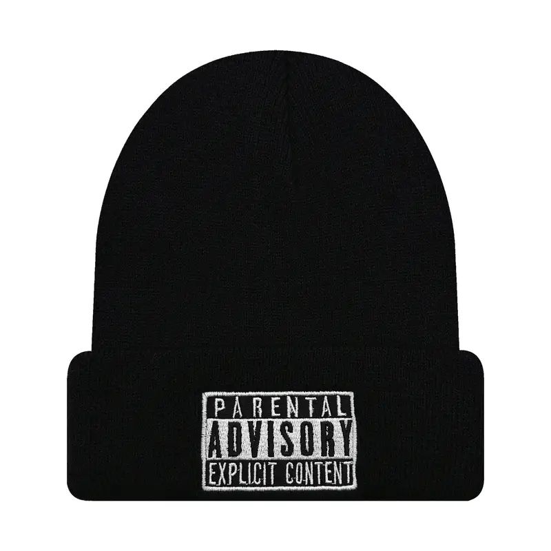 Parental Advisory Explicit Content - Strickmütze