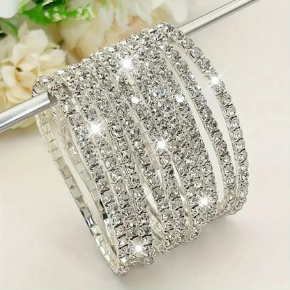 Tennisarmband - versilbert