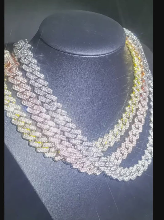 Kubanische Kette – Cuban Link Chain 55cm - versilbert