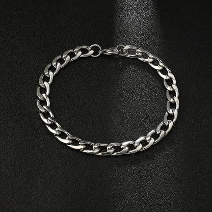 Curb Titanium Steel Armband